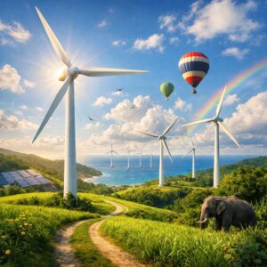 พลังงานลม คือ แหล่งพลังงานทดแทนที่ยั่งยืนและเป็นมิตรกับสิ่งแวดล้อม