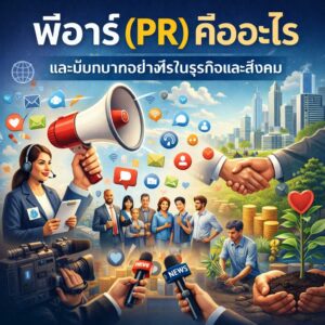 พีอาร์ คืออะไรและมีบทบาทอย่างไรในธุรกิจและสังคม